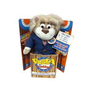 Vintage Bubba For President Mattel 1999 Wisecrackin Talking Plush Bear Toy 12''